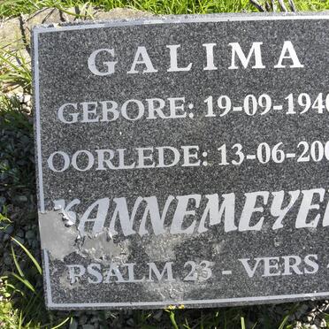 KANNEMEYER Galima 1940-2000
