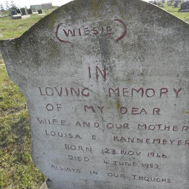 KANNEMEYER Louisa E. 1946-1982