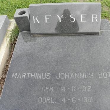 KEYSER Marthinus Johannes Botha 1912-1981