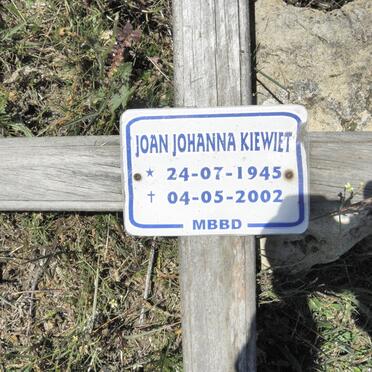 KIEWIET Joan Johanna 1945-2002