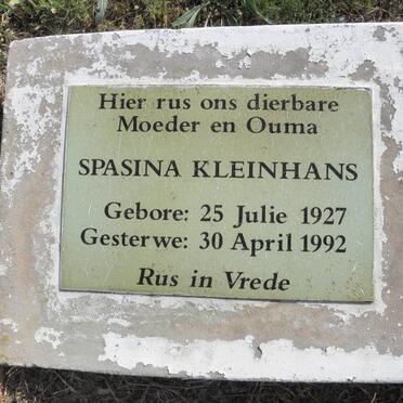 KLEINHANS Spasina 1927-1992