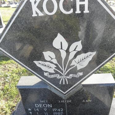 KOCH Deon 1942-1987