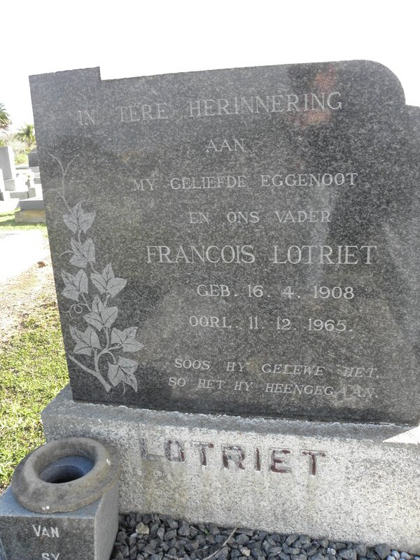 LOTRIET Francois 1908-1965