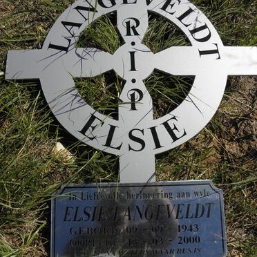 LANGEVELDT Elsie 1943-2000