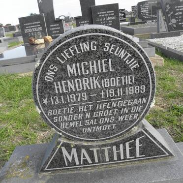 MATTHEE Michiel Hendrik 1979-1989