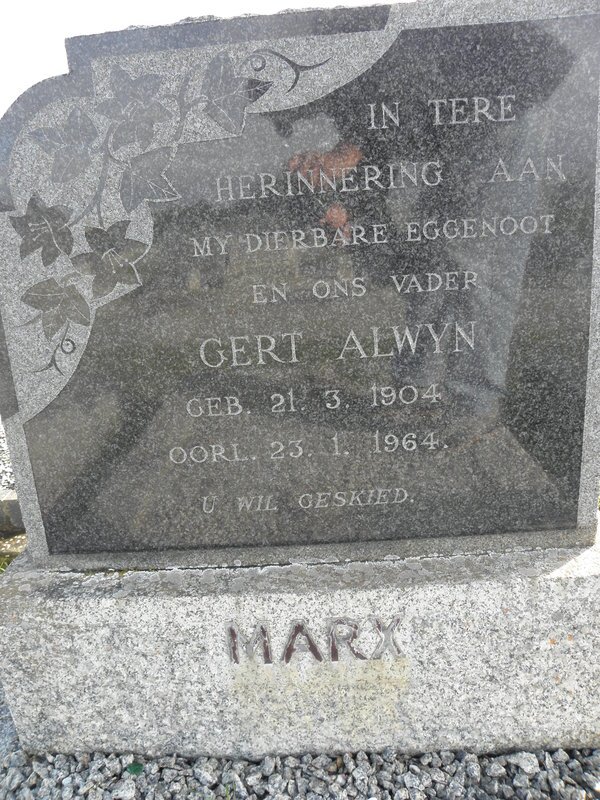 MARX Gert Alwyn 1904-1964