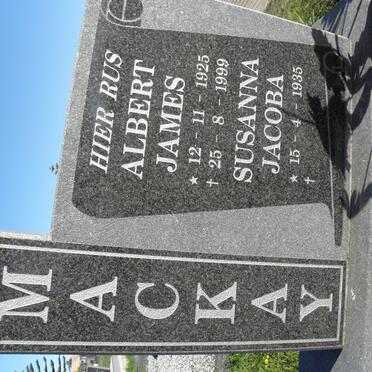MACKAY Albert James 1925-1999 &amp; Susanna Jacoba 1935-