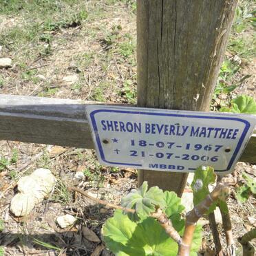 MATTHEE Sheron Beverly 1967-2006