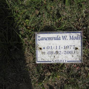 MODI Zanemvula W. 1977-2003