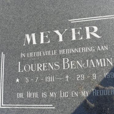 MEYER Lourens Benjamin 1911-1992