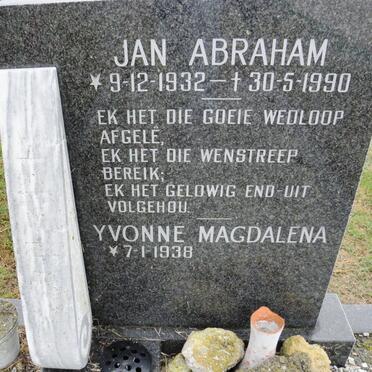 MEYER Jan Abraham 1932-1990 &amp; Yvonne Magdalena 1938-
