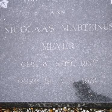 MEYER Nicolaas Marthinus 187?-1951