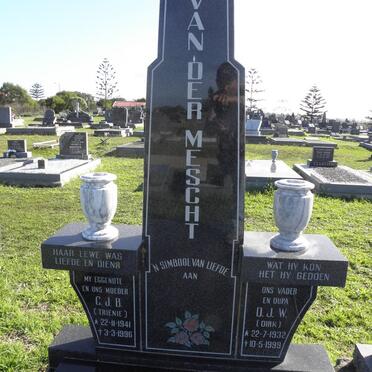 MESCHT D.J.W., van der 1932-1999 &amp; C.J.B. 1941-1996