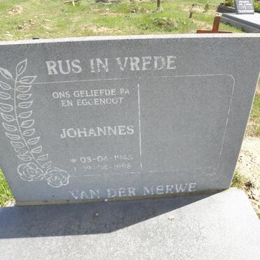MERWE Johannes, van der 1945-1996