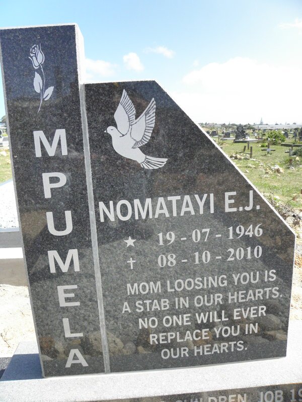 MPUMELA Nomatayi E.J. 1946-2010