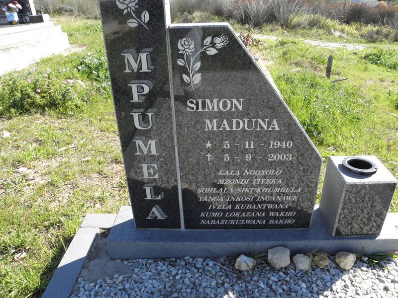MPUMELA Simon Maduna 1940-2003