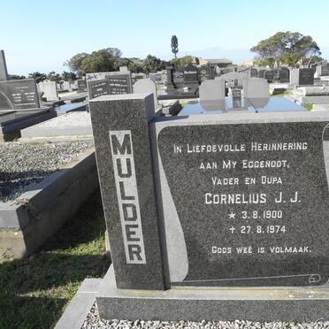 MULDER Cornelius J.J. 1900-1974
