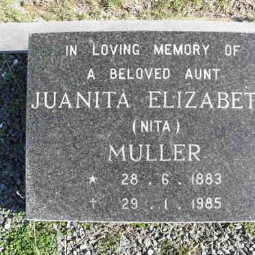 MULLER Juanita Elizabeth 1883-1985