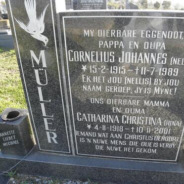 MÜLLER Cornelius Johannes 1915-1989 &amp; Catharina Christina 1918-2001