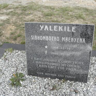 YALEKILE Sibhombotho Mbenyena 1956-2000