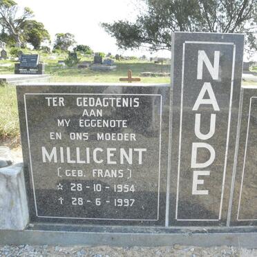 NAUDE Millicent nee FRANS 1954-1997