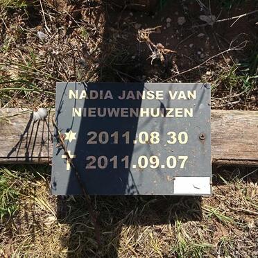 NIEUWENHUIZEN Nadia, Janse van 2011-2011