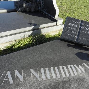 NOORDWYK Dirk Cornelis, van 1938- :: VAN NOORDWYK Amanda 1960-1993