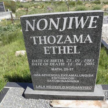 NONJIWE Thozama Ethel 1983-2005