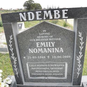 NDEMBE Emily Nomanina 1948-2008