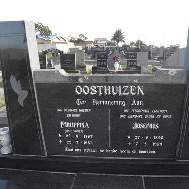 OOSTHUIZEN Josephus 1898-1973  &amp; Philippina VIVIER 1897-1987