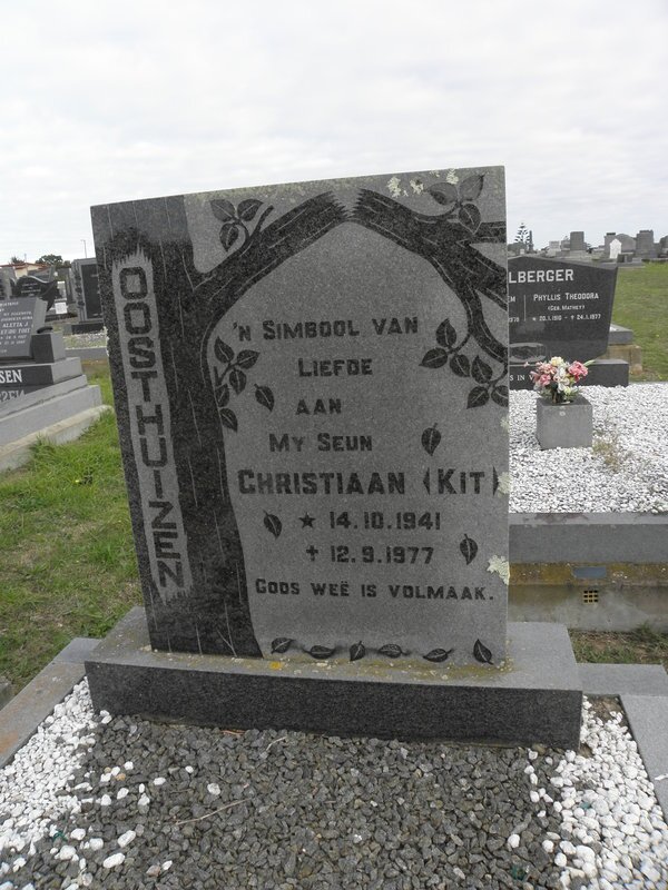 OOSTHUIZEN Christiaan 1941-1977