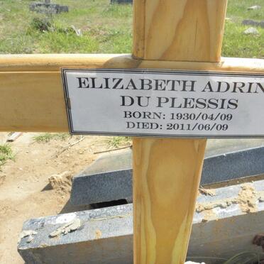 PLESSIS Elizabeth Adrina, du 1930-2011