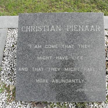PIENAAR Christian