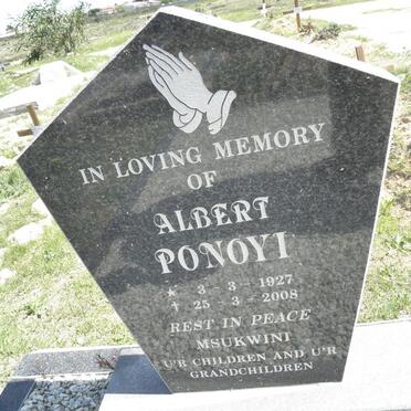 PONOYI Albert 1927-2008