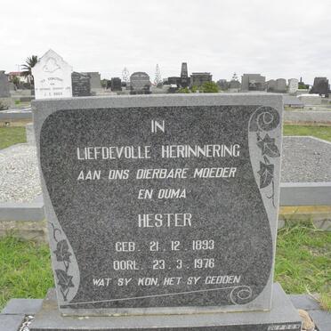 PREEZ Hester, du 1893-1976