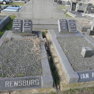 RENSBURG Henry, van 1902-1979 &amp; Joan 1909-1986