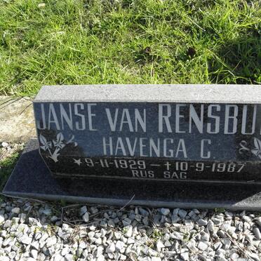 RENSBURG Havenga C., Janse van 1929-1987