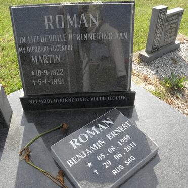ROMAN Martin 1922-1991 :: ROMAN Benjamin Ernest 1955-2011