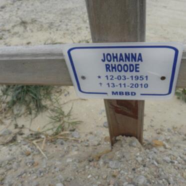 RHOODE Johanna 1951-2010