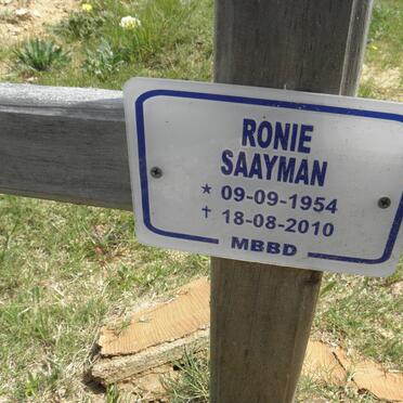 SAAYMAN Ronie 1954-2010