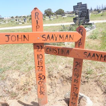SAAYMAN John 1922-1996 &amp; Cristina 1916-1996