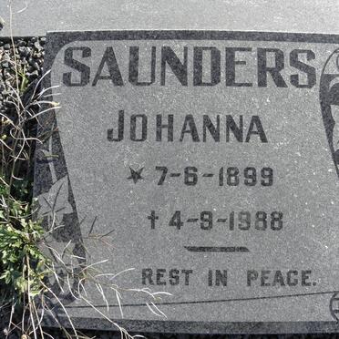 SAUNDERS Johanna 1899-1988