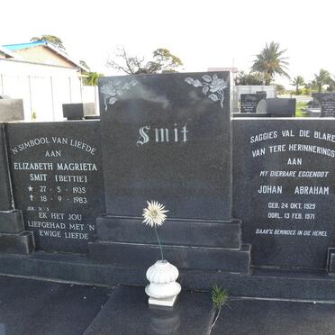 SMIT Johan Abraham 1929-1971 &amp; Elizabeth Magrieta 1935-1983
