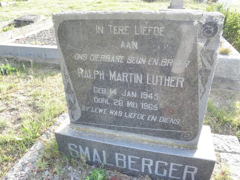 SMALBERGER Ralph Martin Luther 1945-1965
