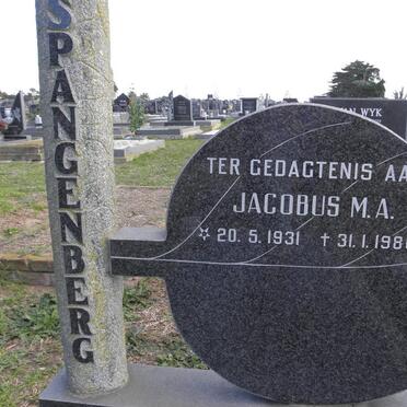 SPANGENBERG Jacobus M.A. 1931-1986
