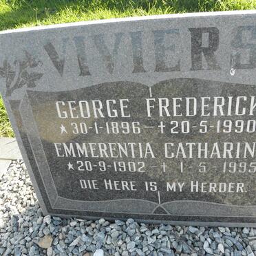 VIVIERS George Frederick 1896-1990 &amp; Emmerentia Catharina 1902-1995