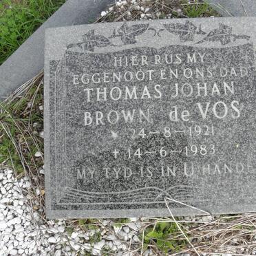 VOS Thomas Johan Brown, de 1921-1983
