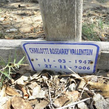 VALLENTEIN Charlotte Rosemary 1947-2006