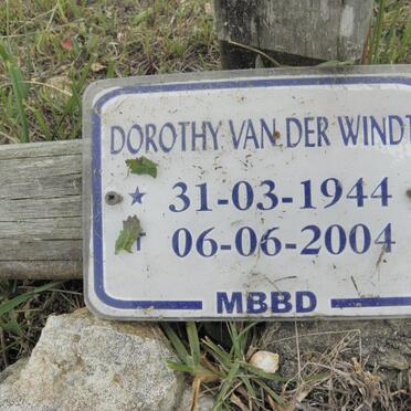 WINDT Dorothy, van der 1944-2004
