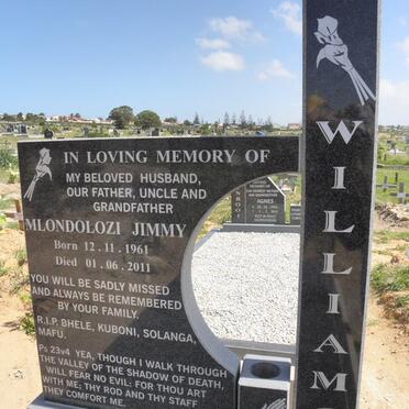 WILLIAMS Mlondolozi Jimmy 1961-2011